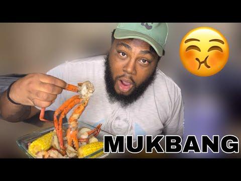 Delicious Seafood Boil Mukbang: Trying Atlantic Red Crab for the First Time!