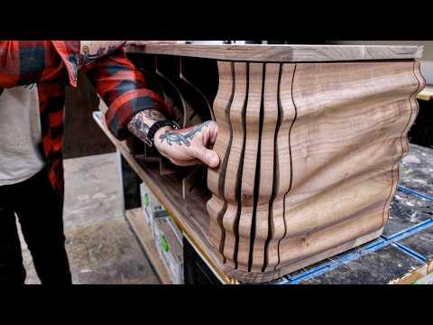 Woodworking Masterclass: Crafting a Rolling Door with Black Walnut