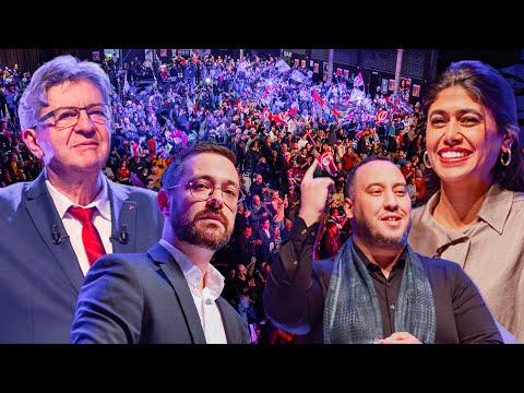 Réunion à Roubaix avec Rima Hassan, David Guiraud, Brahim Ben Ali et Jean-Luc Mélenchon