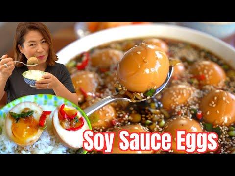 Delicious Korean Soy Sauce Eggs: Chilled, Warm, and with Fermented Yellow Yolk