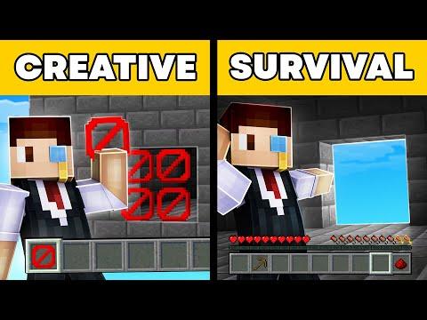 Kreative vs. Survival: Das ultimative Minecraft-Duell