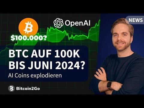 Bitcoin Prognose: Kurs auf $100.000 bis Juni 2024? Banken interessieren sich für BTC, AI Coins im Aufschwung, Altcoin Season gestartet?