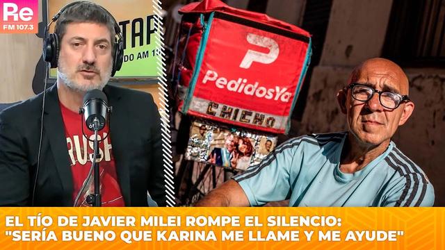 El tío de Javier Milei: La historia detrás del trabajador de la aplicación de reparto