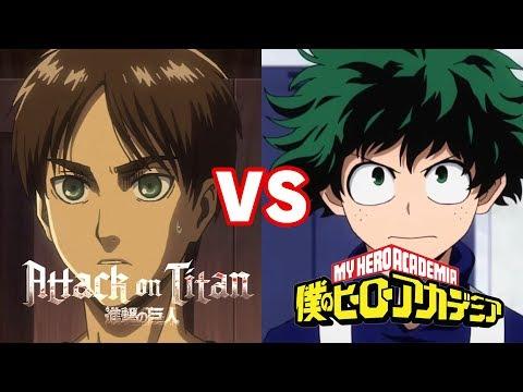 Anime Showdown: Attack on Titan vs. My Hero Academia