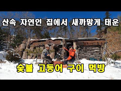 산속 자연에서 숯불 고등어 구이 먹방! 새로운 맛과 건강한 삶을 경험해보세요