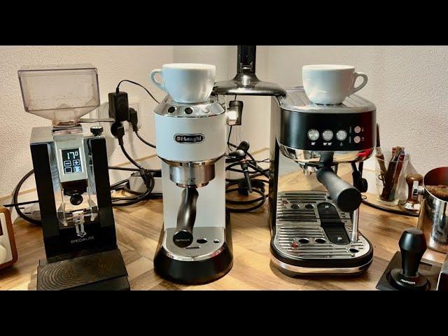 Sage Bambino Plus vs De'Longhi Dedica: Ultimate Espresso Machine Showdown