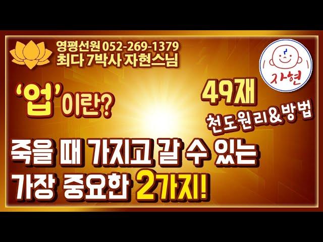 49일 기념 비누 선물과 결혼식, 잠의 중요성, 공덕과 자산 운용에 대한 이야기