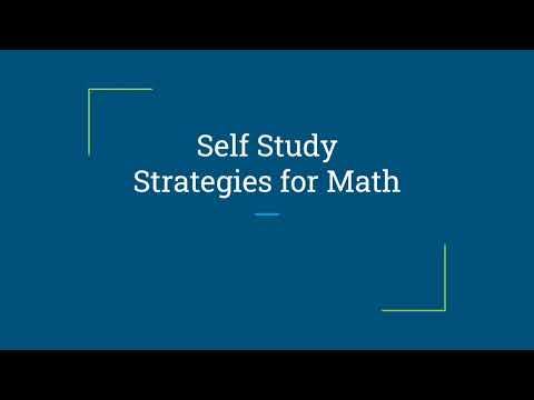 Mastering Math: The Art of Self-Study and Problem Solving