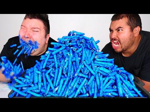 Unveiling the Controversial 10,000 Calorie EXTREME BLUE HEAT Takis Fuego Challenge