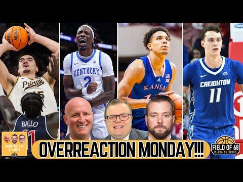 College Basketball Roundup: Purdue's Dominance, Kentucky's Rise, and Overreaction Monday