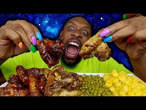 Delicious Baked & BBQ'd Chicken Wings: A Soulful Mukbang Experience