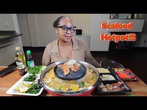 Delicious Seafood Hotpot Adventure: Cooking & Mukbang