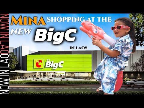 Exploring the New Big C in Laos: A Shopping Adventure with Todd and Mina