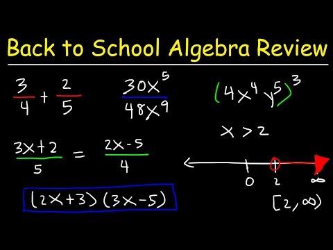 Mastering Algebra: A Comprehensive Guide to Algebraic Concepts