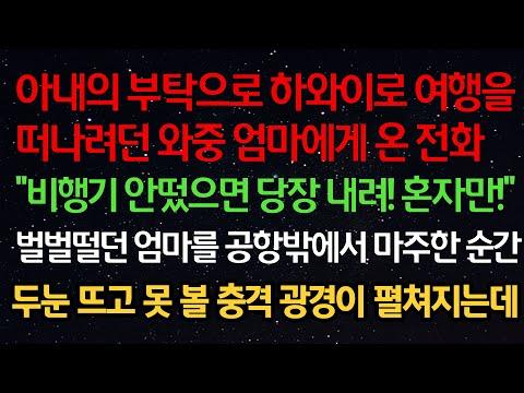 엄마를 위해 희생한 아들, 하와이 여행 중 발생한 충격적인 이야기