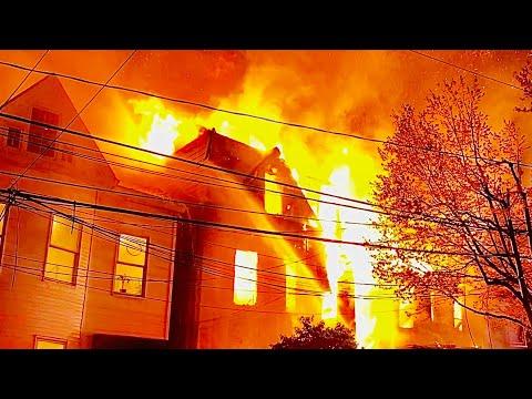 Massive 6th Alarm Fire Engulfs Multiple Dwellings in Weehawken, NJ