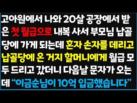 고아원 출신 손자가 할머니를 위해 특별한 경험을 선사한 이야기