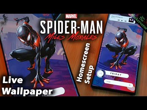 Transform Your Homescreen with Spiderman Miles Morales Live Wallpaper - Step by Step Guide