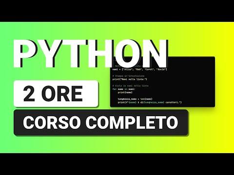 Impara Python da Zero a Esperto in 2 Ore: Guida Completa e Pratica