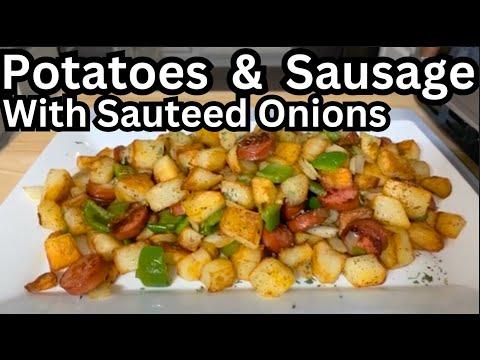 Delicious Fried Potatoes Recipe with Onions, Peppers, and Sausage