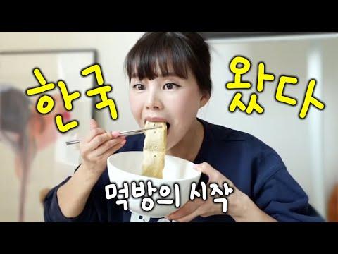 한국 왔다!🇰🇷분식 먹방, 요즘 유행 저당아이스크림, 신박한 한국체험 - 신선한 한국 음식과 문화 체험