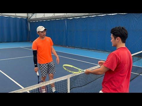 Unleashing the Power: Facing a Pro with a 200km/h Forehand