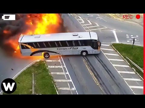 Terrifying Road Moments: Explosions, Collisions, and Narrow Escapes