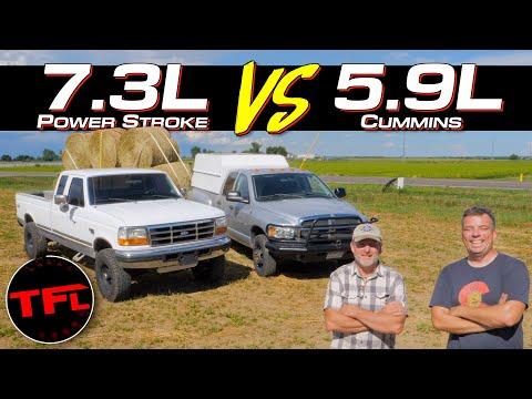 Ranch Battle! Ford F-250 7.3L Power Stroke vs. 5.9L Cummins