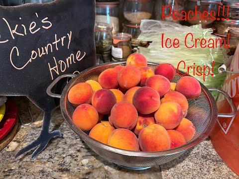 Delicious Peach Recipes: Ice Cream and Crisp