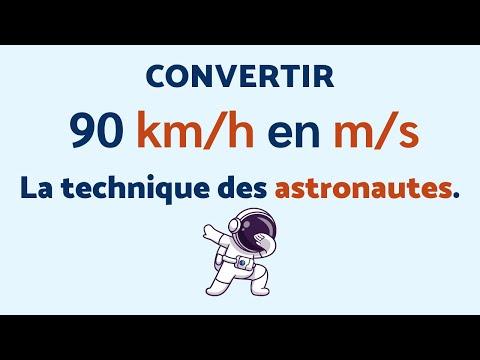 Comment convertir les vitesses comme un astronaute