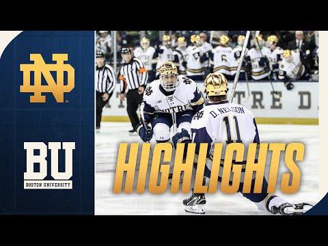 Notre Dame Hockey Dominates Boston: 4-2 Win Highlights