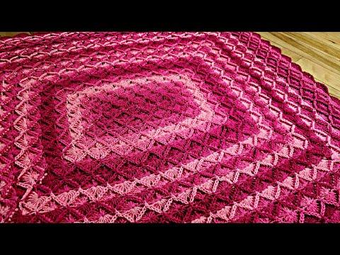 Create a Stunning Bavarian Stitch Rectangle Blanket with This Crochet Tutorial