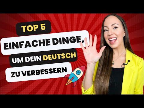 🌟 Top 5 Tipps zum Verbessern deines Deutsch ohne viel Zeit und Geld zu investieren