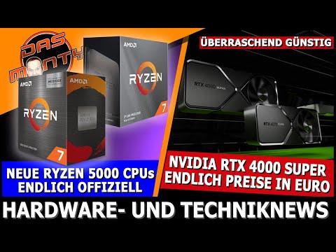 Neue Hardware-Enthüllungen: RTX 4000 Super, Ryzen 5000 CPUs und mehr!