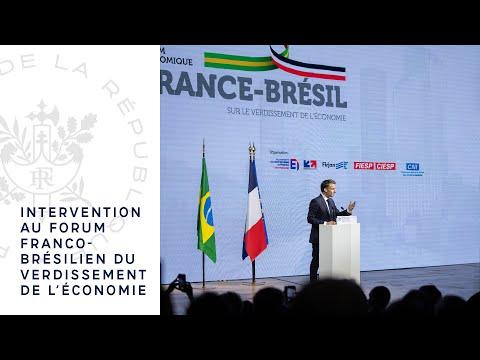 Développement durable et coopération franco-brésilienne : Les points clés de l'intervention d'Emmanuel Macron