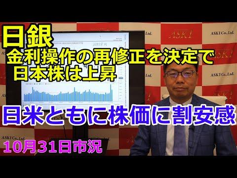 2023年10月31日の市況：日本と米国の株価に注目、投資心理の変化が市場を揺さぶる