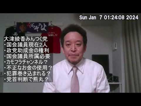 大津綾香党との関係で犯罪に巻き込まれる可能性がある⁉️