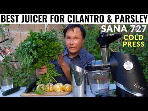 Discover the Best Cold Press Juicer for Juicing Cilantro, Parsley, Herbs & Greens