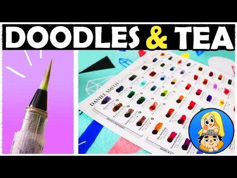 Discover the World of Fanciest Watercolors with Doodles and Tea