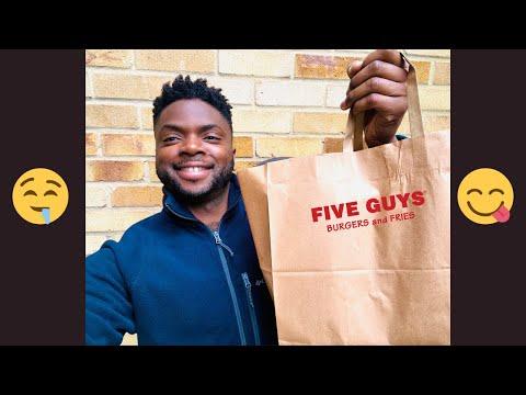 First Time Trying Five Guys: A Messy Burger Adventure