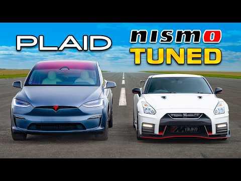 Ultimate Drag Race Showdown: NISMO GT-R vs Tesla Plaid