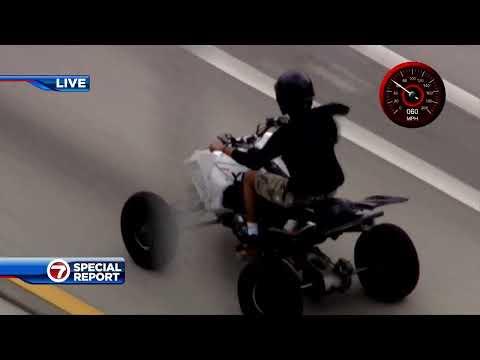 High-Speed ATV Police Chase in Miami-Dade and Broward Counties