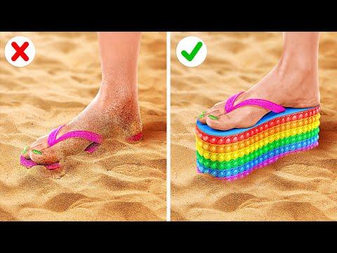 Colorful DIY’s And Crafts by 123 GO! FOOD: Amazing Rainbow Challenges and Hacks