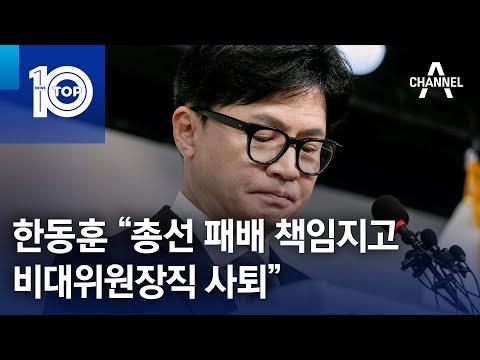 한동훈 총선 패배 후 비대위원장직 사퇴에 대한 분석