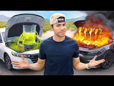 YouTube's Lava King Tests 7 Objects: Epic Chemical Reaction Showdown