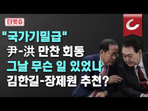 한동훈과 홍준표총리의 대통령 만남 논란: 더잇슈 보도 요약