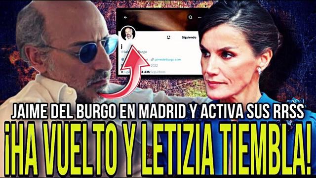 ¡Jaime del Burgo regresa a las redes sociales con impactante cambio de imagen y presencia en Madrid!