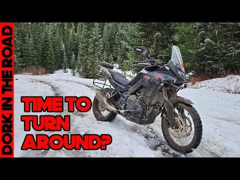 Conquering Snowy Mountains on a Honda Transalp 750: A Thrilling Adventure