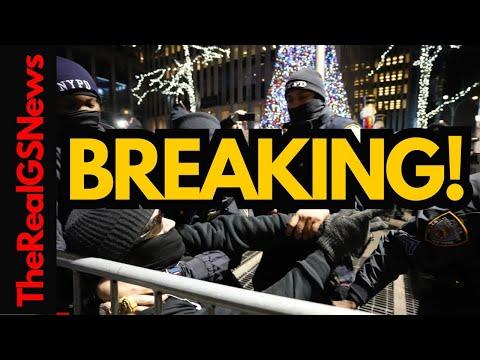 Pro-Palace Group Clashes with Law Enforcement at Rockefeller Christmas Tree Lighting Event