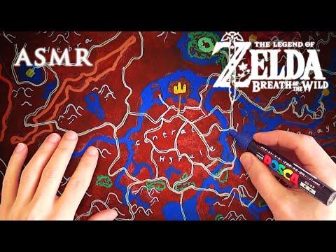 Discovering Hyrule: A Detailed Map Drawing of Breath of the Wild